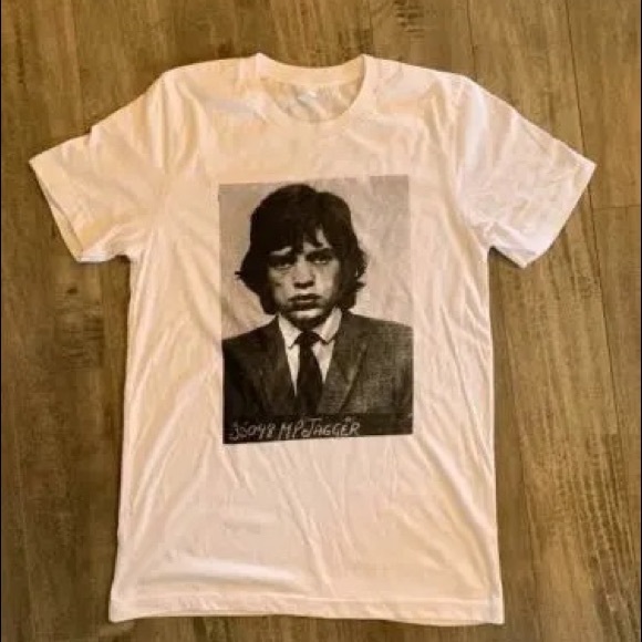 Mick Jagger mug shot t shirt - Picture 1 of 1